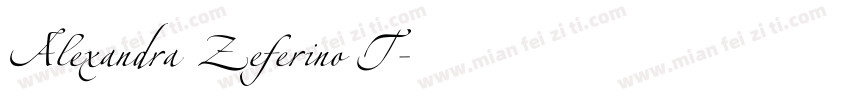 Alexandra Zeferino T字体转换